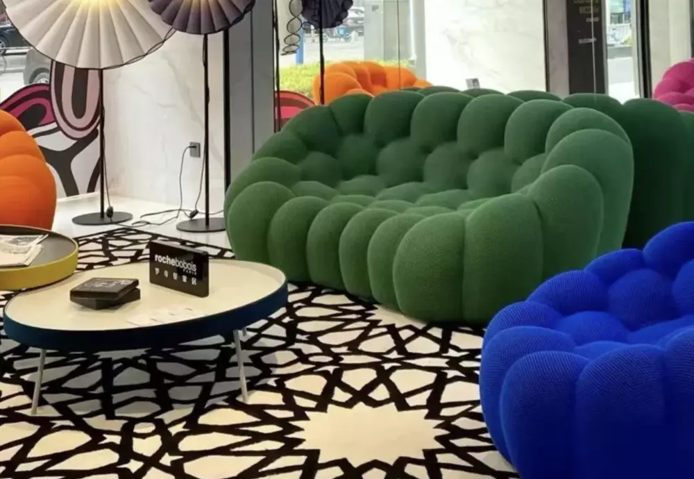 curved bubble sofa